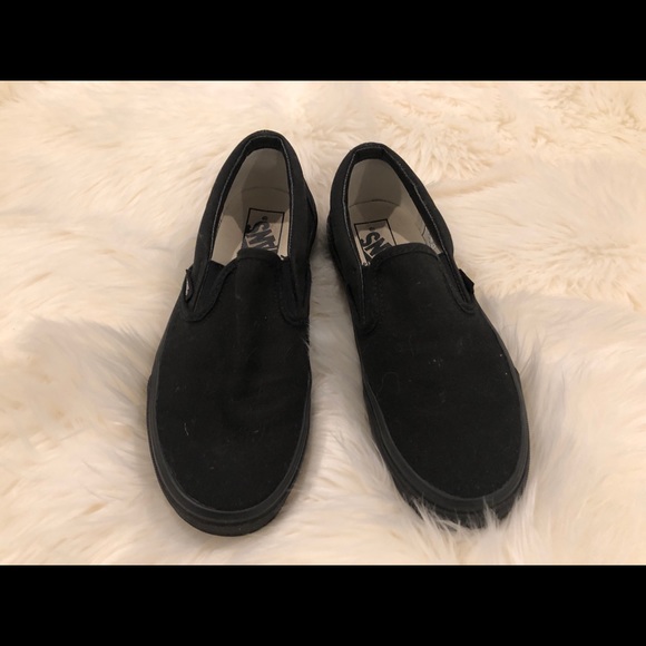 Vans Shoes | Womens Size 6 All Black 